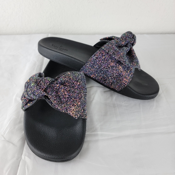 Kate Spade New York Shellie Glitter Slide Pool Sandal Slide 10 - Picture 10 of 10